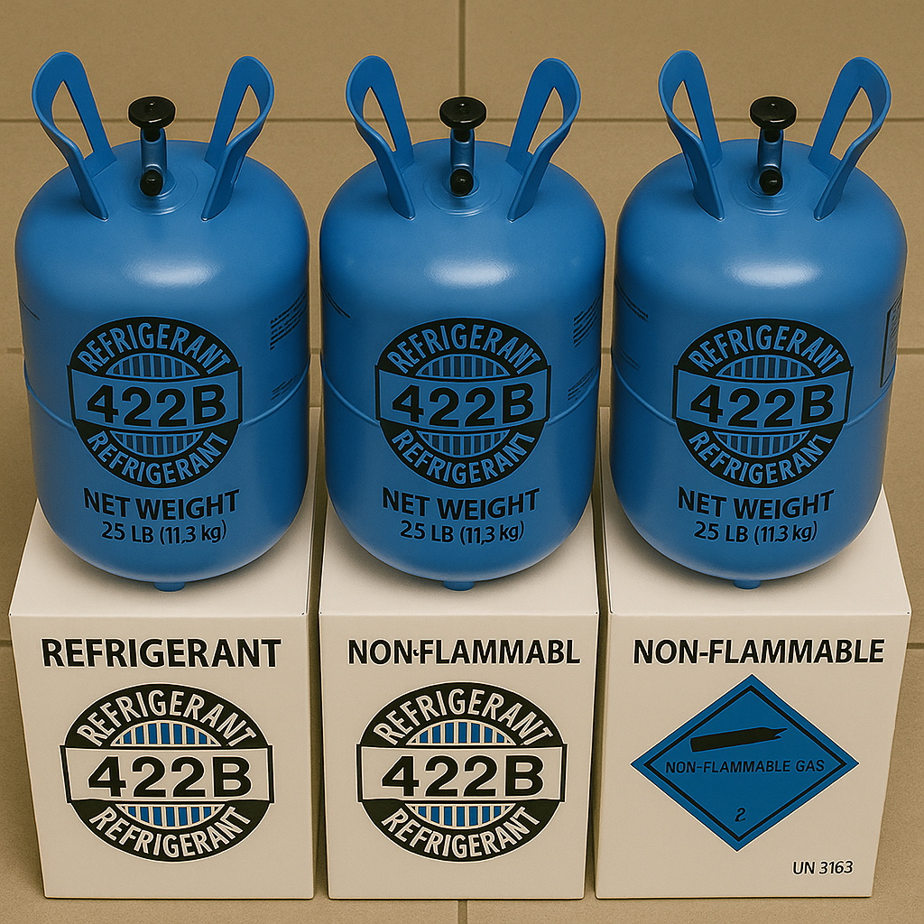 R-422B (NU-22) Réfrigérant – Bouteille de 25 lb (11,3 kg)